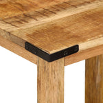 ZNTS Nesting Side Tables 3 pcs Solid Rough Wood Mango 358502