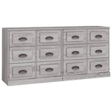 Sideboards 2 pcs Grey Sonoma Engineered Wood 3185285