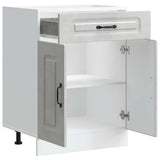 Kitchen Base Cabinet Kalmar Concrete Grey Engineered Wood 853491