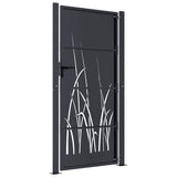 Garden Gate Anthracite 100x175 cm Steel Grass Design 153170