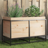 ZNTS Garden Planter 80x40x50 cm Solid Wood Pine 847028