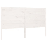 Headboard White Solid Pine Wood 206x4x100 cm Durable Headboard 818741