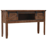 Console Table Solid Fir Wood 131x35.5x75 cm Brown 246121