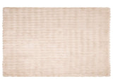 Anti-Slip Faux Rabbit Fur Blanket Olite Beige 130 x 150 cm 42021785