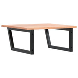 Basin Shelf Wall Mounted Steel and Solid Wood Oak 3302643