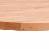 Table Top 70x2.5 cm Round Solid Wood Beech 355938