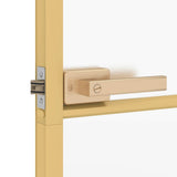 Interior Door Slim Golden 102.5x201.5 cm Tempered Glass and Aluminium 155147
