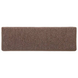 Stair Mats 15 pcs 65x21x4 cm Brown Rectangular Edge 326196
