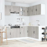11 Piece Kitchen Cabinet Set "Kalmar" Grey Sonoma Engineered Wood 3314947