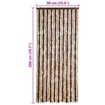 Insect Curtain Beige and Light Brown 90x200 cm Chenille 315121