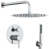Concealed Shower System Silver Stainless Steel 201 42028991