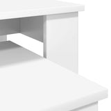 Coffee Table Set 2 pcs White Engineered Wood 8000132