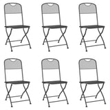 Garden Dining Set Anthracite Metal mesh 7 piece set Foldable 3211813
