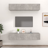 TV Cabinets 4 pcs Concrete Grey 80x30x30 cm Engineered Wood 3114185