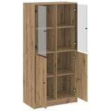 Highboard with Doors Artisian Oak 68x37x142 cm Engineered Wood 3318723