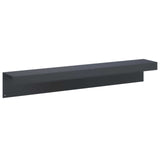 Garden Cover Profile 10 pcs 100 x 15 x 15 cm Steel Anthracite 8012967