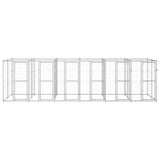 Outdoor Dog Kennel Galvanised Steel 14.52 m 3082286