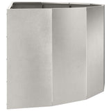 Planter Silver 120 x 60 x 50 cm Stainless Steel 883707