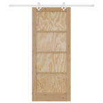 Sliding Door Manual White 83 x 202 cm Solid pine wood and steel 3333560