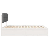 Bed Frame with Upholstered Headboard Light Grey 160 x 200 cm 3398188
