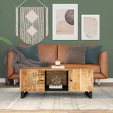 Coffee Table 100x54x40 cm Solid Wood Mango&Engineered Wood 351950