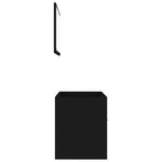 ZNTS 2 Piece Bathroom Furniture Set Black Engineered Wood 804783