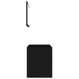 ZNTS 2 Piece Bathroom Furniture Set Black Engineered Wood 804783
