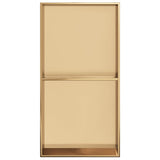Shower Niche Brushed Gold 32x62x9 cm Stainless Steel 4005133