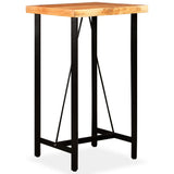 ZNTS Bar Table Solid Acacia Wood 60x60x107 cm 245435