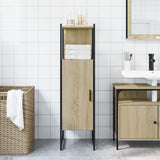 Bathroom Cabinet Sonoma Oak 33x33x120.5 cm Engineered Wood 842467