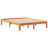Bookcase Bed without Mattress Wax Brown 140x200cm Solid Wood Pine 3322619