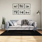 Rug HUARTE Short Pile Soft and Washable Black 120x170 cm 375114