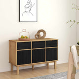 Sideboard OTTA Brown and Black 114 x 43 x 73.5 cm 42041755