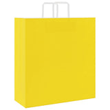 Paper Bags 250 pcs with Handles Yellow 45x17x48 cm 4102017