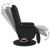Swivel Massage Recliner Chair Black 71 x 90 x 105 cm 42018591