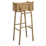 Garden Planter with Holder Natural 50 x 38 x 114 cm Bamboo 42028233