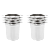 Gastronorm Containers 8 pcs GN 1/6 200 mm Stainless Steel 50909