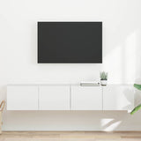 TV Wall Cabinet 2 pcs Gloss White 78.5 x 31 x 29.5 cm 892218