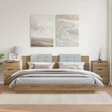 Bedside Cabinets 2 pcs Artisan Oak 40x36x65 cm Engineered Wood 856935