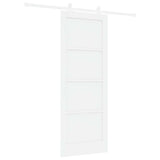 Sliding Door White 78 x 202 cm Solid Pine Wood 3333387