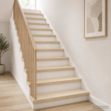 Stair Tread 4 pcs 100 x 25 x 2 cm White Solid Oak Wood 3449312