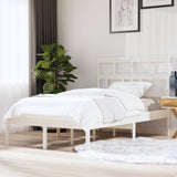 3101214 Bed Frame without Mattress White Solid Wood 120x200 cm