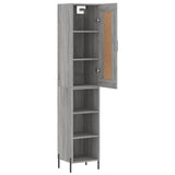 Highboard Grey Sonoma 34,5x34x180 cm Engineered Wood 3200335
