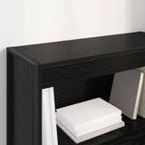 Book Cabinet Black Oak 80 x 30 x 86.5 cm Engineered Wood 886408