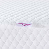 Mattress Topper White 120 x 200 x 7 cm Jaquard Fabric 4106236