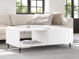Coffee Table White 90 x 50 x 40 cm Engineered Wood 894495