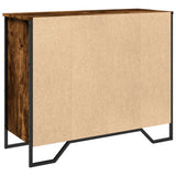 Sideboard Smoked Oak 91x35.5x74.5 cm Engineered Wood 848551