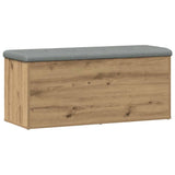 Storage Bench Artisan Oak 102x42x45 cm Engineered Wood 857620