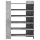 Shoe Cabinet Concrete Grey 74.5x37.5x100 cm Engineered Wood 848433