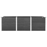 Garden Raised Bed 300x100x91 cm WPC Grey 318102